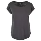 ByB női póló Long Slub 140 sötét szürke
