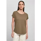 ByB női póló Long Slub 140 olíva