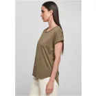ByB női póló Long Slub 140 olíva