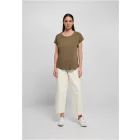 ByB női póló Long Slub 140 olíva