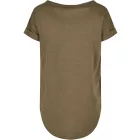 ByB női póló Long Slub 140 olíva