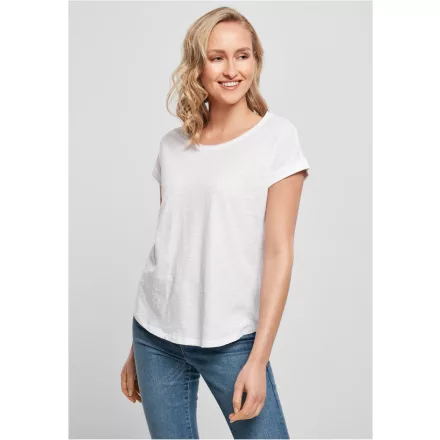 ByB női póló Long Slub 140 fehér