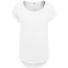ByB női póló Long Slub 140 fehér