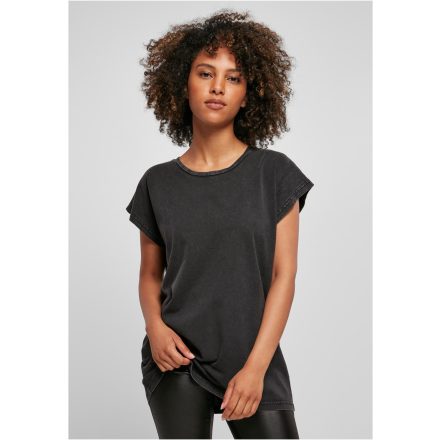 ByB női póló Acid Wash 160 fekete