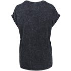 ByB női póló Acid Wash 160 fekete