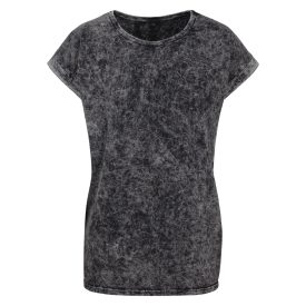 ByB női póló Acid Wash 160 sötét szürke-fehér