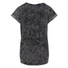 ByB női póló Acid Wash 160 sötét szürke-fehér