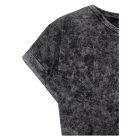 ByB női póló Acid Wash 160 sötét szürke-fehér