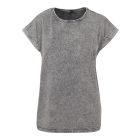 ByB női póló Acid Wash 160 szürke-fekete