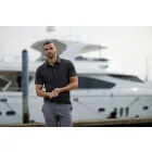 Cutter&Buck galléros póló Virtue Printed 200 fekete