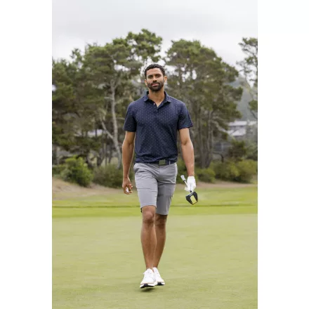 Cutter&Buck galléros póló Virtue Printed 200 sötétkék