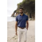 Cutter&Buck galléros póló Virtue Printed 200 sötétkék