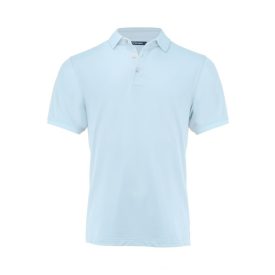 Cutter&Buck galléros póló Virtue Solid 200 világoskék