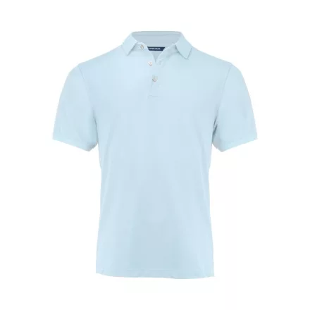 Cutter&Buck galléros póló Virtue Solid 200 világoskék