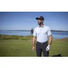 Cutter&Buck galléros póló Virtue Solid 200 világoskék