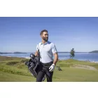 Cutter&Buck galléros póló Virtue Solid 200 világoskék