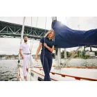 Cutter&Buck galléros póló Virtue Solid 200 fehér