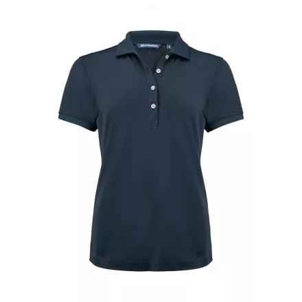 Cutter&Buck női galléros póló Virtue Solid 200 sötét tengerkék
