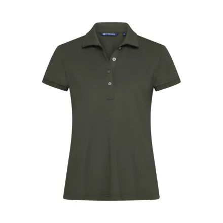 Cutter&Buck női galléros póló Virtue Solid 200 borostyán