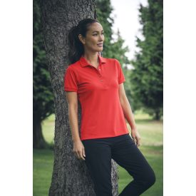 Cutter&Buck női galléros póló Virtue Solid 200 piros