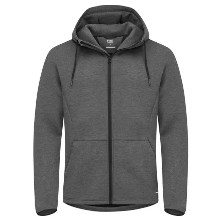 Cutter&Buck pulóver Pemberton Hood Full Zip 350 melírozott antracit