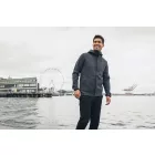 Cutter&Buck pulóver Pemberton Hood Full Zip 350 melírozott antracit