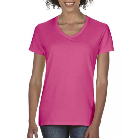 Comfort Colors női póló Fitted 163 neon pink