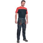 Australian Line póló Emerton 155 fekete-fehér-narancs