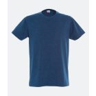 Clique póló New Classic-T 160 melírozott kék