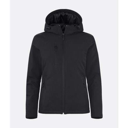 Clique női softshell dzseki Padded Hooded 315 fekete