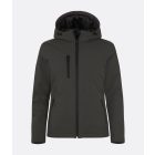 Clique női softshell dzseki Padded Hooded 315 sötétszürke