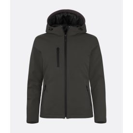   Clique női softshell dzseki Padded Hooded 315 sötétszürke