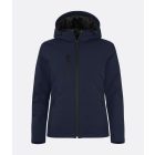 Clique női softshell dzseki Padded Hooded 315 sötét tengerkék