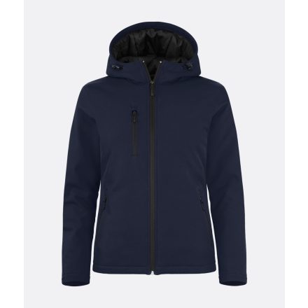 Clique női softshell dzseki Padded Hooded 315 sötét tengerkék