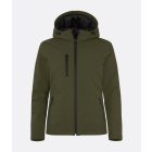 Clique női softshell dzseki Padded Hooded 315 military