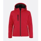 Clique női softshell dzseki Padded Hooded 315 piros