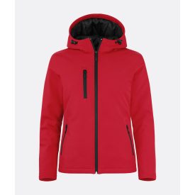 Clique női softshell dzseki Padded Hooded 315 piros