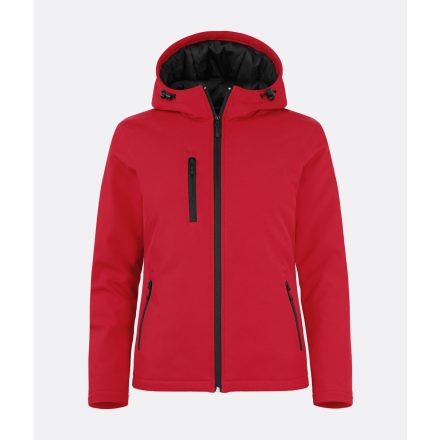 Clique női softshell dzseki Padded Hooded 315 piros