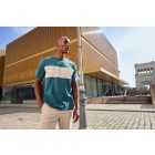 Daiber póló Colour-Block Bio 180 165 dusty kék-homok