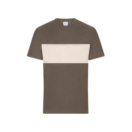 Daiber póló Colour-Block Bio 180 165 barna-homok