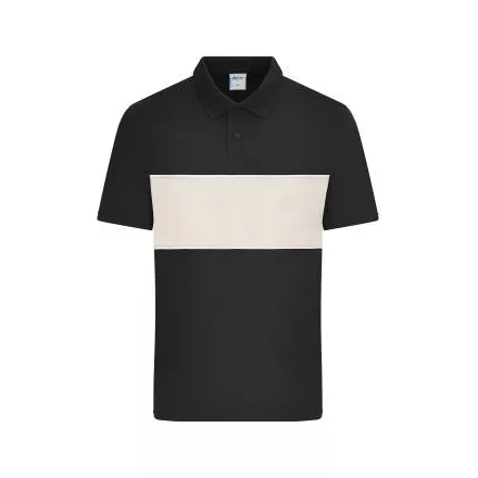 Daiber galléros póló Colour-Block Bio 195 fekete-homok