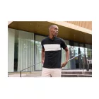 Daiber galléros póló Colour-Block Bio 195 fekete-homok