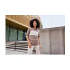 Daiber galléros póló Colour-Block Bio 195 barna-homok