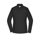 Daiber hosszú ujjú női ing Puplin Slim Fit 100 fekete