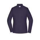 Daiber hosszú ujjú női ing Puplin Slim Fit 100 sötét lila