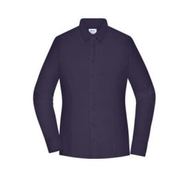   Daiber hosszú ujjú női ing Puplin Slim Fit 100 sötét lila
