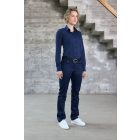 Daiber hosszú ujjú női ing Puplin Slim Fit 100 tengerkék