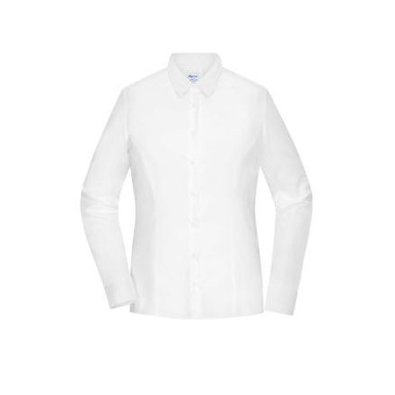 Daiber hosszú ujjú női ing Puplin Slim Fit 100 fehér