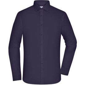 Daiber hosszú ujjú ing Puplin Slim Fit 100 sötét lila
