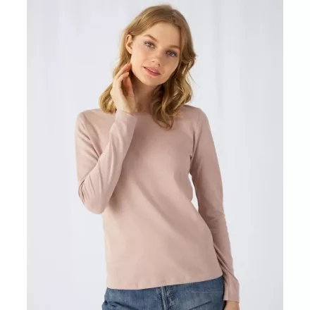 B&C hosszú ujjú női póló E150 pink